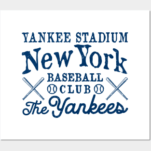 Retro Yankees Type Design 1 by Buck Tee Posters and Art